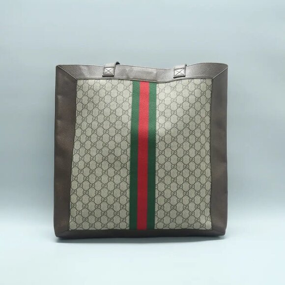 100% Authentic GUCCI Ophidia Brown W/P GG Canvas Shoulder Bag 1045-121524 - Picture 3 of 12